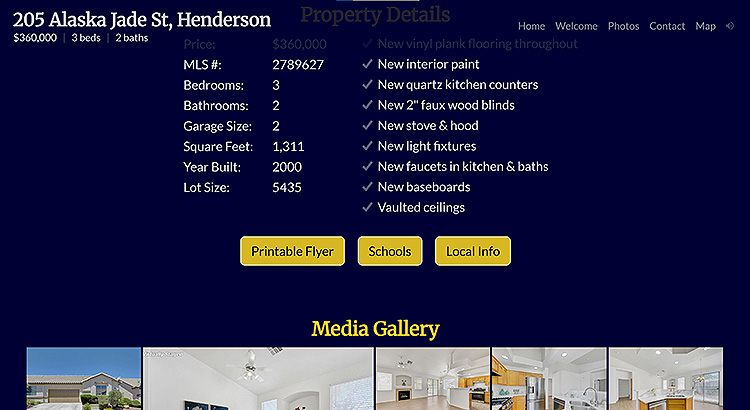 Property Website detail
